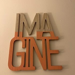 “imagine” wall decor